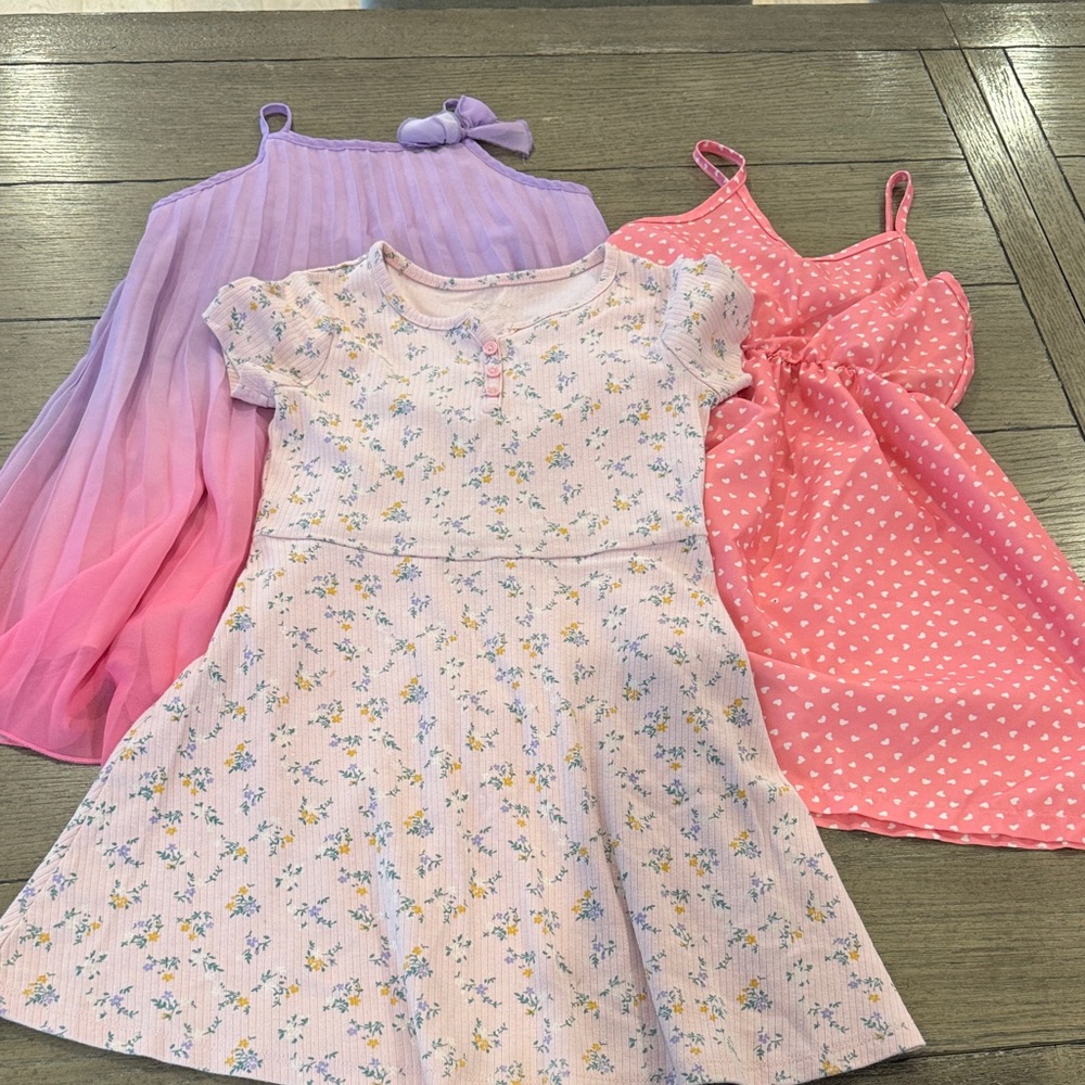 Floral and Polka Dot Kids Dress Set